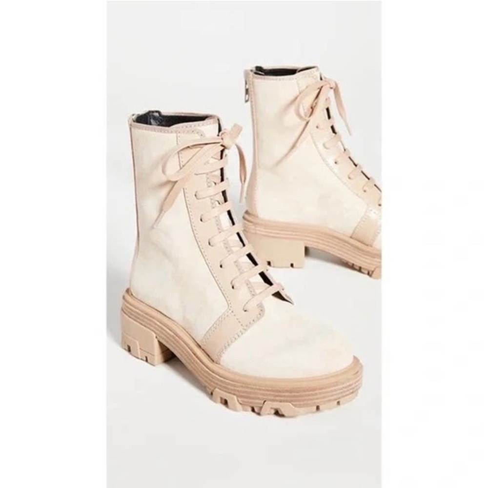 Rag & Bone Shaye Hiker Boot in Stone Suede